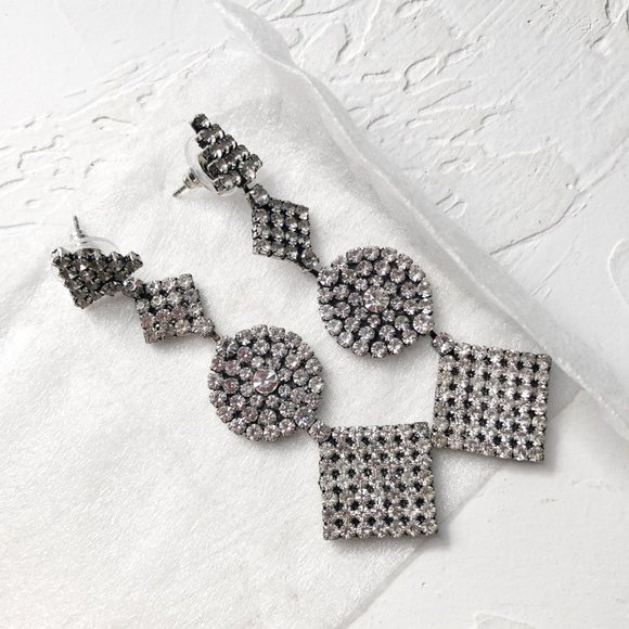 DANNIJO Crystal Fetch Drop Earrings - Picture 8 of 9